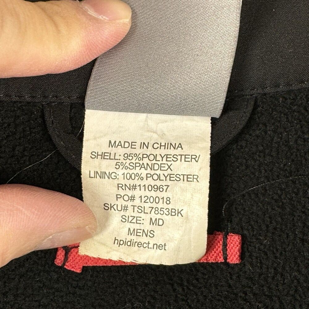 Tesla Jacket Black Red Full Zip Softshell Employe… - image 6